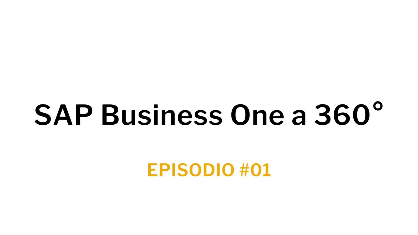 Ep. 01 SAP Business One a 360°
